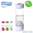 Healthy Alkaline Plastic Water Bottle With Filter Easy Opening Fill Lid And Pour Out